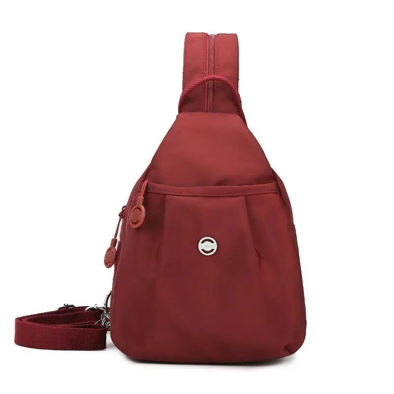 Casual Small Backpack With Multiple Compartments Chest Bag Crossbody Bag Large